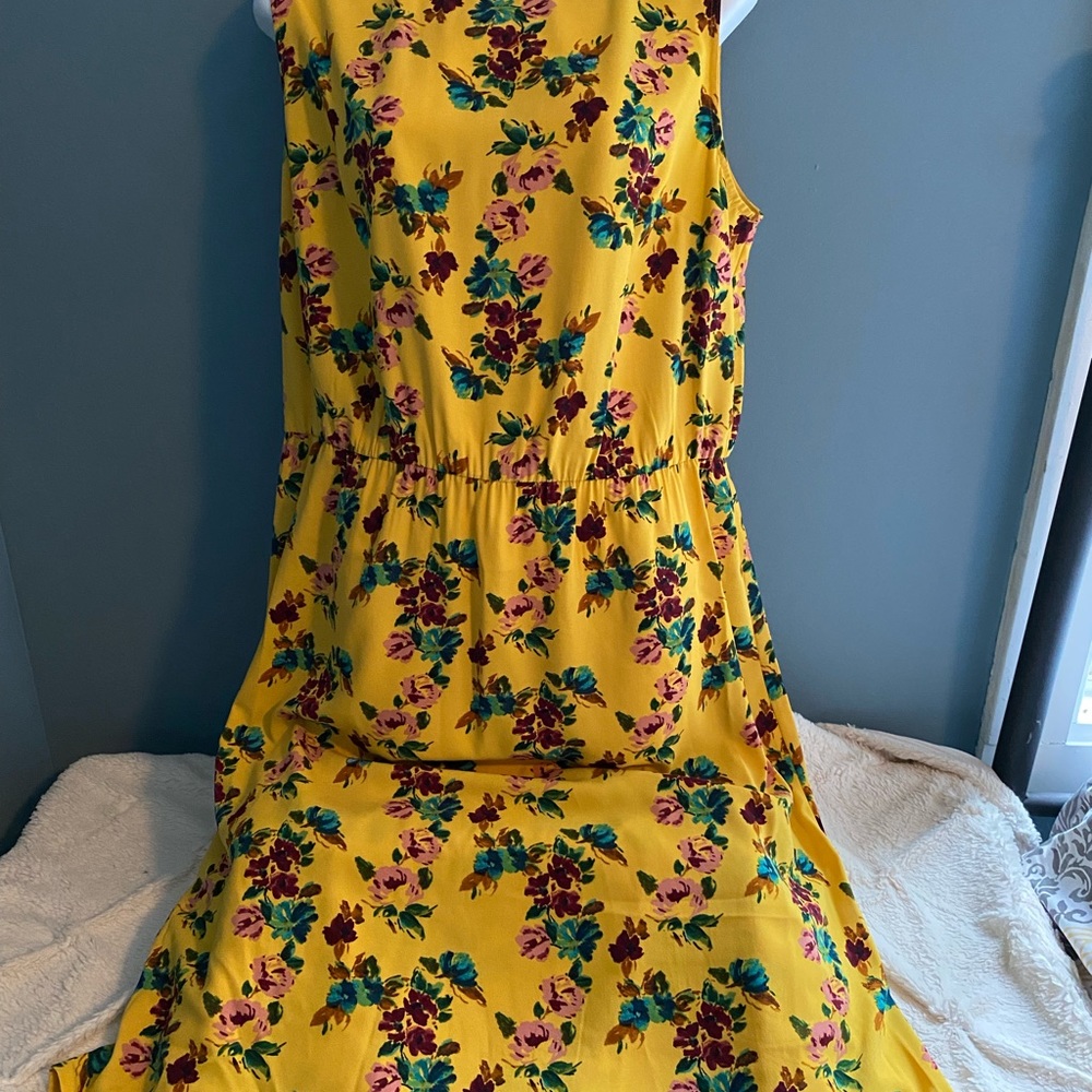 Mustard MIDI Dress